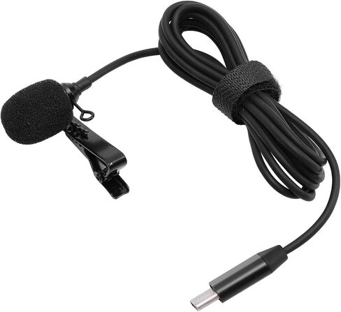 ميكروفون Lavalier متعدد الاتجاهات ذو حساسية عالية ومشبك على ميكروفون طية صدر السترة لملحقات كاميرا Ace Pro Action عبر الإنترنت وتصوير مدونة فيديو مباشرة in Saudi Arabia