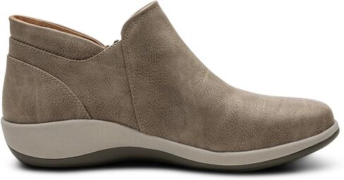 حذاء بريدجيت للكاحل للسيدات من Aetrex - حذاء قصير لتقويم العظام مع دعم للقوس، مدخل بسحاب ونعل داخلي قابل للإزالة لتقويم العظام المخصص in Saudi Arabia
