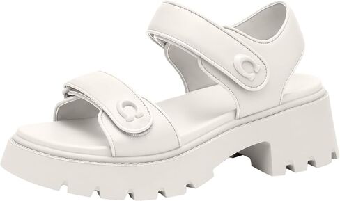 Coach Women's Brynn Platform Sandal, Charcoal/Black, 6 in Saudi Arabia