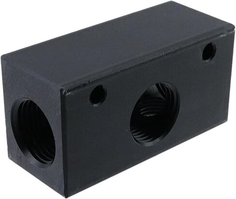 Air Manifold,4 Way 3 Port Air Compressor Manifold,Air Hose Inline Manifold Block Splitter,Pneumatic Manifold Air Distribution Connector for Pneumatic Air Compressor in Kuwait