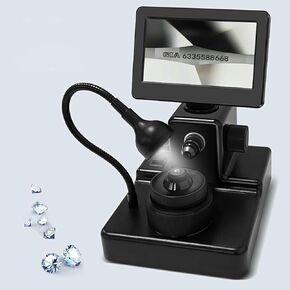 4.3Inch LCD Digital Microscope,Digital Diamond Girdle Viewer, 50-1000X Magnification, Accurate Identification, for Diamond Inscription Viewer in Kuwait