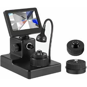 Biological Microscope Kit, Diamond Girdle Microscope, 4.3 Inch LCD Digital Microscope, 1000x Magnification, for Jewelry Testing, Diamond Processing in Kuwait