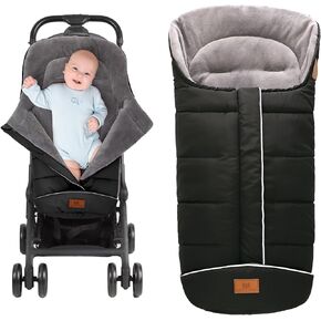 Miracle Baby Bunting Bag, Warm Infant Car Seat Cover Blanket with Zipper & Hood, Fleece Footmuff Sleeping Bag for Stroller, Boys Girls 0-48 Months in Kuwait