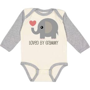 inktastic Loved By Grammy Long Sleeve Creeper in Kuwait
