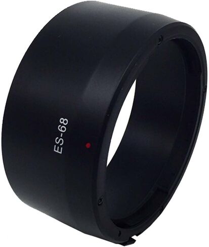 Lens Hood for Canon EF 50mm f/1.8 STM (Not for EF 50mm f/1.4) - ES-68 Style, Compatible with 49mm Filters & Original Lens Cap, Durable Plastic Bayonet Mount Shade in Saudi Arabia