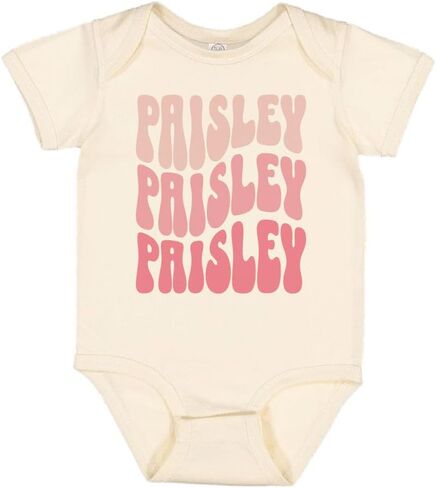 TATY Kids Wavy Paisley Baby Infant Bodysuit in Saudi Arabia