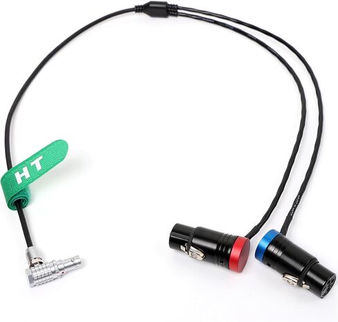 كابل صوت لـ ARRI Alexa 35، كاميرا Mini LF، مسجل خلاط أجهزة الصوت المضخم، Lemo-Type 6-pin إلى Dual Low Profile XLR 3-Pin Female، 60 سم in Saudi Arabia