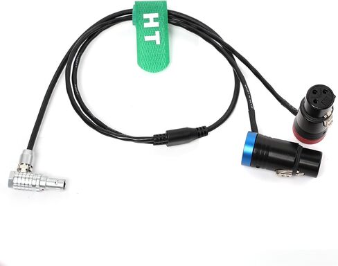 كابل صوت لـ ARRI Alexa 35، كاميرا Mini LF، مسجل خلاط أجهزة الصوت المضخم، Lemo-Type 6-pin إلى Dual Low Profile XLR 3-Pin Female، 60 سم in Saudi Arabia