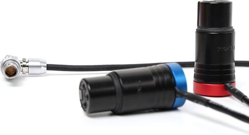 كابل صوت لـ ARRI Alexa 35، كاميرا Mini LF، مسجل خلاط أجهزة الصوت المضخم، Lemo-Type 6-pin إلى Dual Low Profile XLR 3-Pin Female، 60 سم in Saudi Arabia