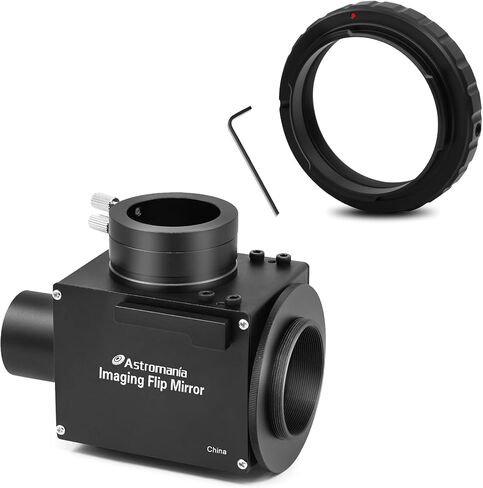 Astromania Metal T-Ring Adapter for 42mm Pentax-k Camera DSLR/SLR - Bundle with - 1.25 Inch Flip Mirror for Telescope in Saudi Arabia