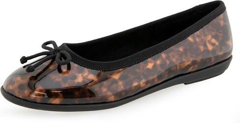 Aerosoles Women's Homebet Ballet Flat, Java Tortoise Patent, 10.5 in Saudi Arabia