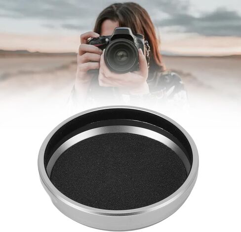 غطاء عدسة Gugxiom مناسب لـ FUJIFILM X100VI، واقي غطاء عدسة أمامي من سبائك الألومنيوم 56 مم مع جزء داخلي ناعم، مضاد للخدش، خفيف الوزن - فضي in Saudi Arabia