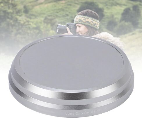 غطاء عدسة Gugxiom مناسب لـ FUJIFILM X100VI، واقي غطاء عدسة أمامي من سبائك الألومنيوم 56 مم مع جزء داخلي ناعم، مضاد للخدش، خفيف الوزن - فضي in Saudi Arabia