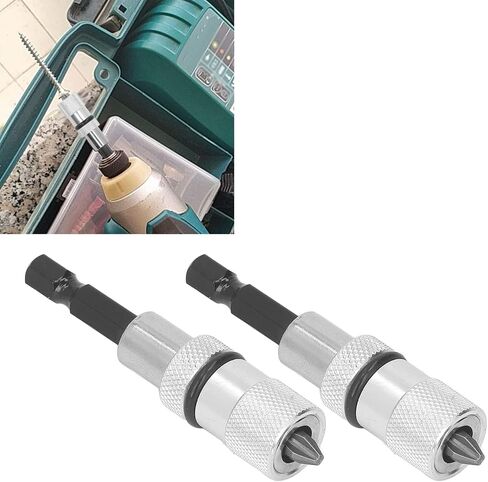 Fast Change Bit Holder, 2PCS Bit Tip Holder Hex Magnetic Screw Drill Tip Pivot Screwdriver Bit Holder with Screwdriver Bits, Drum Sanders in Saudi Arabia