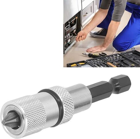 Fast Change Bit Holder, 2PCS Bit Tip Holder Hex Magnetic Screw Drill Tip Pivot Screwdriver Bit Holder with Screwdriver Bits, Drum Sanders in Saudi Arabia