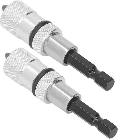 Fast Change Bit Holder, 2PCS Bit Tip Holder Hex Magnetic Screw Drill Tip Pivot Screwdriver Bit Holder with Screwdriver Bits, Drum Sanders in Saudi Arabia