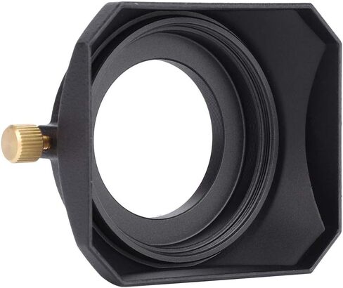 Lens Shade, Lens Hood, Square Lens Hood High Impact Plastic Easy Store Easy Carry for All Kinds of Cameras for DV (52MM) in Saudi Arabia
