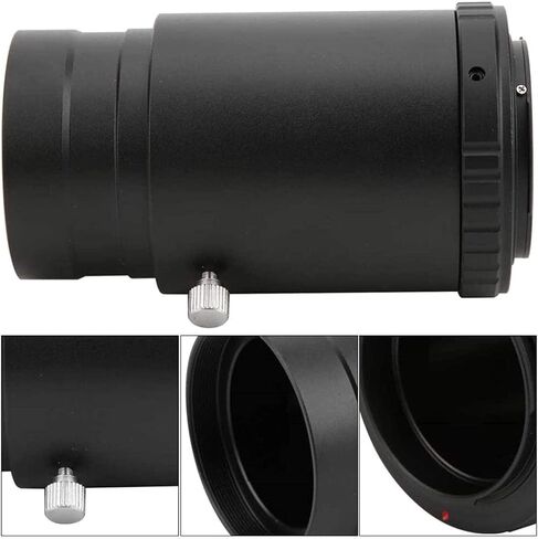 Telescope High Power Binoculars 2 inch Eyepiece Extension Tube,M42X0.75 Thread Mount Adapter Converter Ring for Connect Astronomical Telescope to SLR Camera,Black-for Ai for Indoor/Outdoor in Saudi Arabia