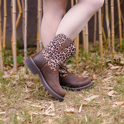 Women's Western Boots Cowboy Cowgirl Boots Ankel Boot Embroidered Stitched Chunky Heel Classic Fashion Boot in Kuwait