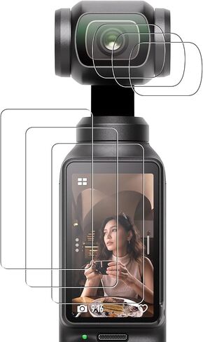لواقي شاشة DJI Osmo Pocket 3، مضاد للخدش Ultra HD 9H زجاج مقسى 3 قطع واقي عدسة و3 قطع فيلم عرض LCD (جيب 3 SP 6 قطع) in Kuwait