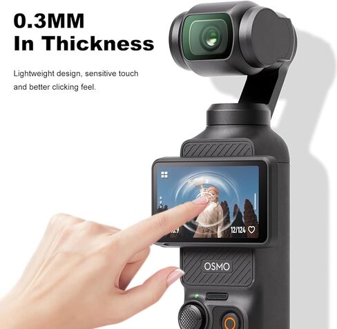 لواقي شاشة DJI Osmo Pocket 3، مضاد للخدش Ultra HD 9H زجاج مقسى 3 قطع واقي عدسة و3 قطع فيلم عرض LCD (جيب 3 SP 6 قطع) in Kuwait