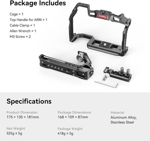 SmallRig R5/R6/R5 C Cage Kit and Camera Battery Charger Set for Canon LP-E6P in Saudi Arabia