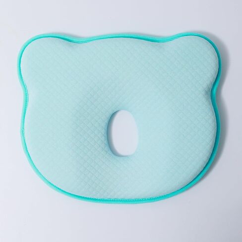 Organic Baby Infant Cushion Cotton Cover Comfortable Machine-Washable Head and Neck Support Baby Registry Must Have Memory Foam Donut Pillow in Saudi Arabia