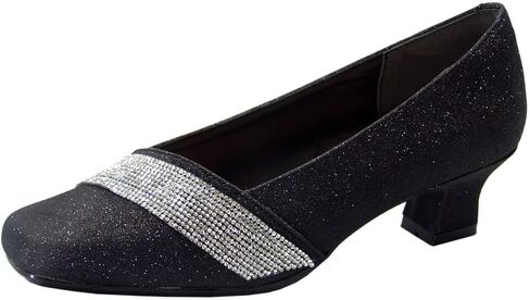 Floral Suzy Women's Wide Width Low Heel Evening Dress Pumps in Saudi Arabia