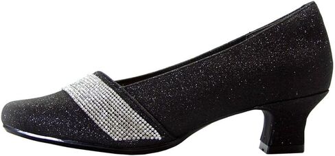 Floral Suzy Women's Wide Width Low Heel Evening Dress Pumps in Saudi Arabia