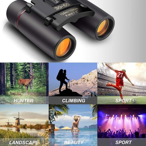 8x21 Binoculars Compact Adults and Kids with Upgraded Phone Adapter, Lightweight Foldable Binoculars, High Power Easy Focus Binocular for Bird Watching,Travel,Sightseeing in Saudi Arabia
