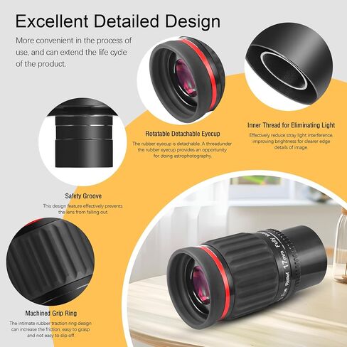 محول حلقة معدنية على شكل حرف T من Astromania لكاميرا Nikon DSLR/SLR - حزمة مع - عدسة SWA 1.25 بوصة/2 بوصة 17 مم 70 درجة ومحول M43-M42 in Saudi Arabia