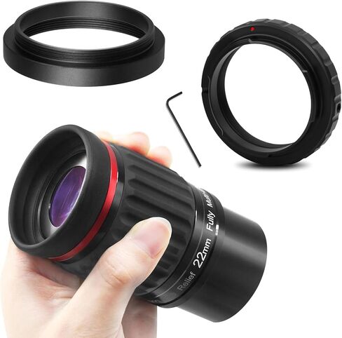 محول حلقة معدنية على شكل حرف T من Astromania لكاميرا Pentax-k مقاس 42 مم DSLR/SLR - حزمة مع - عدسة SWA 1.25 بوصة/2 بوصة 17 مم 70 درجة ومحول M43-M42 in Saudi Arabia