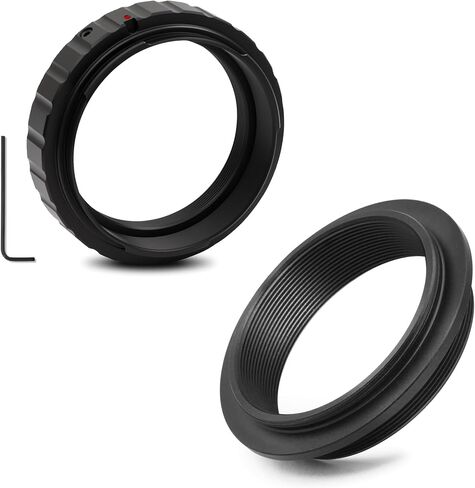 Astromania Metal T-Ring Adapter for Minolta DSLR/SLR - Bundle with - M42x0.75 to M42x0.75 Male Telescope Adapter in Saudi Arabia