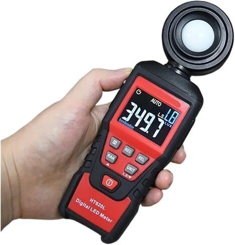 Digital Luxometer Illuminator LED Photometer Light Meter HT620 Handheld Luxmeter Lux Meter 100000LUX(HT620L Professional) in Saudi Arabia