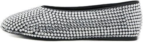 STUPMARY Women Flats Shoes Round Toe Slip On Studded Crystal Casual Driving Comfort Ballet Dance Shoes in Saudi Arabia