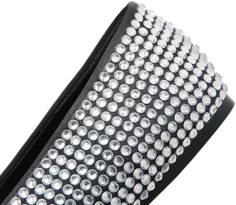STUPMARY Women Flats Shoes Round Toe Slip On Studded Crystal Casual Driving Comfort Ballet Dance Shoes in Saudi Arabia