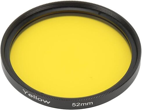 52mm Optical Glass Camera Lens Filter for & Digital Cameras - Aluminum Frame (Orange) in Saudi Arabia