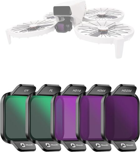 مجموعة مرشحات هجينة مكونة من 7 قطع لـ DJI FLIP، تتضمن الأشعة فوق البنفسجية وND8-PL ND16-PL ND32-PL ND64-PL ND128-PL، مجموعة 2 في 1 ND/CPL التي تعمل على حل الوهج والتعرض الزائد، مجموعة تصوير فيديو بدون طيار مثالية in Kuwait