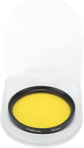 52mm Optical Glass Camera Lens Filter for & Digital Cameras - Aluminum Frame (Orange) in Saudi Arabia