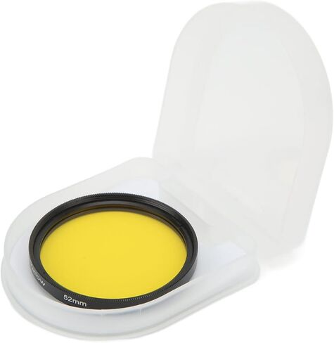 52mm Optical Glass Camera Lens Filter for & Digital Cameras - Aluminum Frame (Orange) in Saudi Arabia