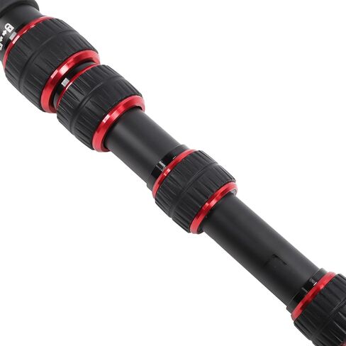 Camera Monopod, 6 Sections Telescopic Aluminum Alloy Portable Travel Monopod, Travel Monopod with Walking Stick Handle 1/4in 3/8in Screw 68.5in, Professional Monopod in Saudi Arabia