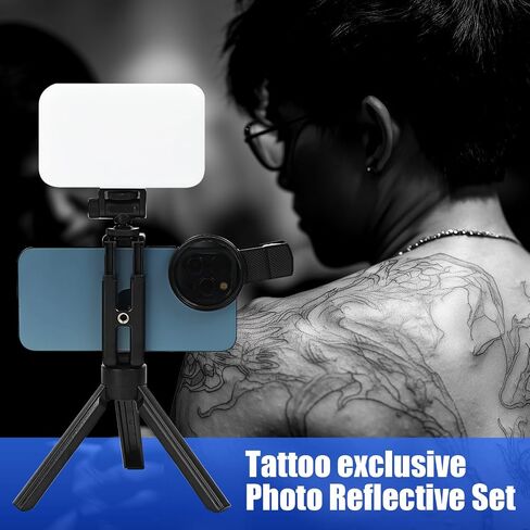 Tattoo Light Tattoo Equipment and Supplies Remove Glare LED Tattoo Photography Video Lights with Clip with LED Beads and CPL Filter Lens for Taking Tattoo Photos in Saudi Arabia