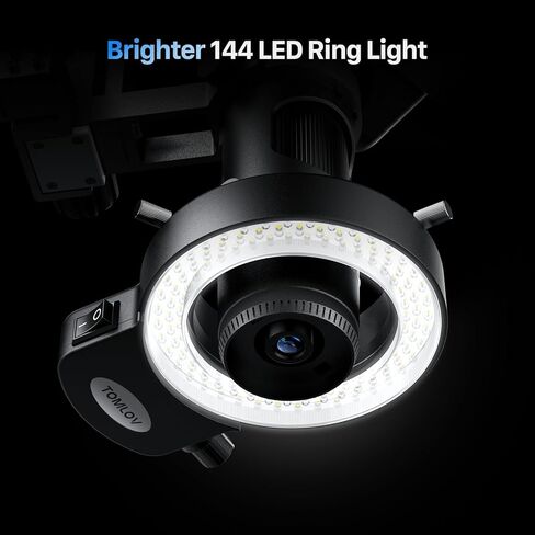 TOMLOV DM602 Pro 10.1" HDMI Digital Microscope 2000x+TOMLOV TriL107 3-Lens Digital Microscope in Kuwait