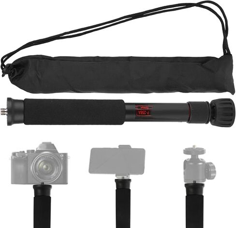 Zerodis Compact Size Monopod Foldable Design Lightweight Camera Monopod for Mounting SLR Camera, Mirrorless Camera, Flash (P-256A) in Saudi Arabia