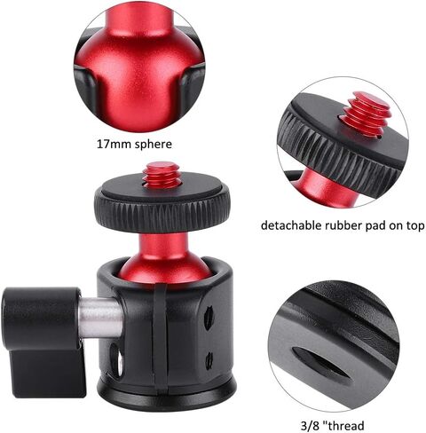 KIMISS 360 Mini Ball Head Metal 1 4 Screw Mount for DSLR Camera Fill Light Accessories in Saudi Arabia