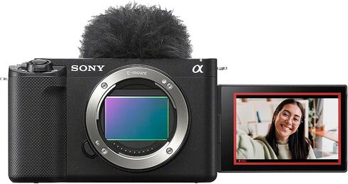 Sony ZV-E1 Mirrorless Full Frame Interchangeable Lens Vlog Camera Body ILCZV-E1/B Black Bundle with Deco Gear Photography Case + Tripod + Extra Battery, Dual Charger, 128GB Card and Accessories Kit in Kuwait