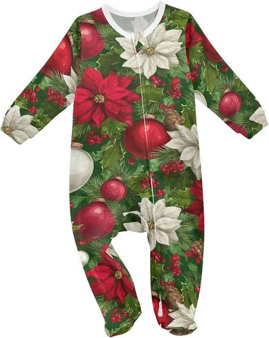 SHJI Baby One-Piece Footies Long Sleeve Rompers Pajamas Zip Front Pjs for Boys Girls kids in Saudi Arabia