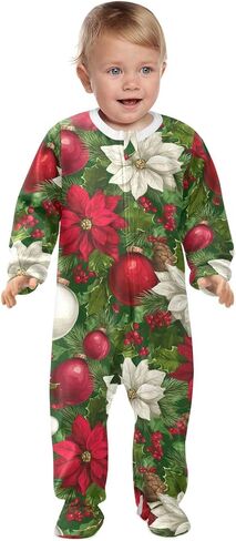 SHJI Baby One-Piece Footies Long Sleeve Rompers Pajamas Zip Front Pjs for Boys Girls kids in Saudi Arabia