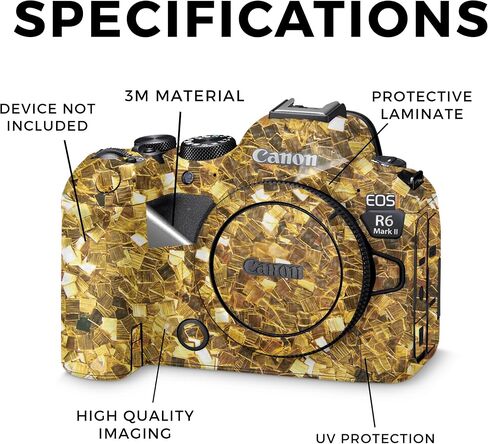 Carbon Fiber Camera Skin Compatible with Canon EOS R6 Mark II Camera (2022) - Viper Woodland - Premium 3M Vinyl Protective Wrap Decal Cover - Easy to Apply | Crafted in The USA by MightySkins in Saudi Arabia