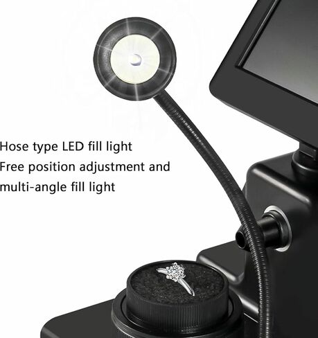 جهاز عرض الحزام الماسي، مجهر رقمي 50-1500X، مع شاشة LCD مقاس 4.3 بوصة وإضاءة تعبئة LED، تحديد دقيق، لتكبير رمز الخصر الماسي in Kuwait